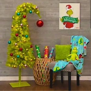 The Grinch 5ft LED Bright Green Whimsical Christmas Tree Hobby Lobby 2023